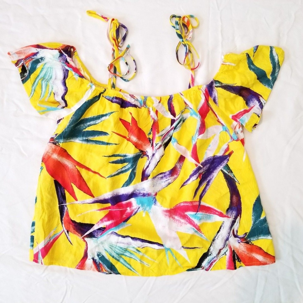 Womens Off The Shoulder Sz L Blouse K62